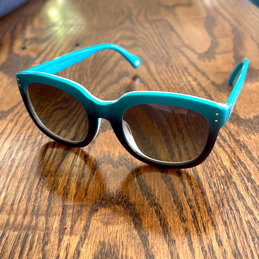 Coach Sunglasses Turquoise Gradient